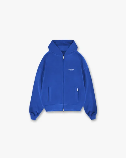 Represent Owners Club Zip Hoodie Blue