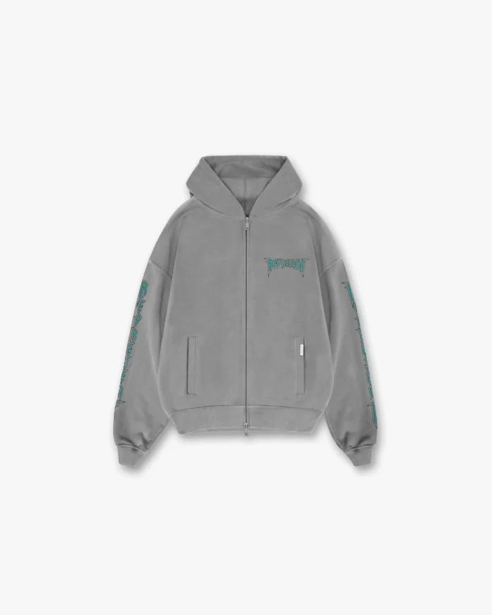 ROCK LOGO ZIP UP HOODIE